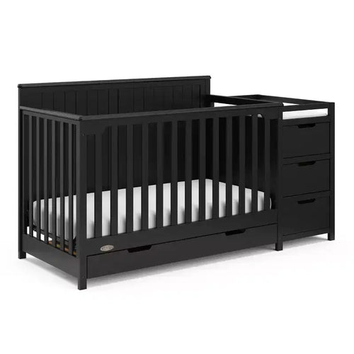 5-in-1 umbaubares Babybett und Wickeltisch mit Schublade