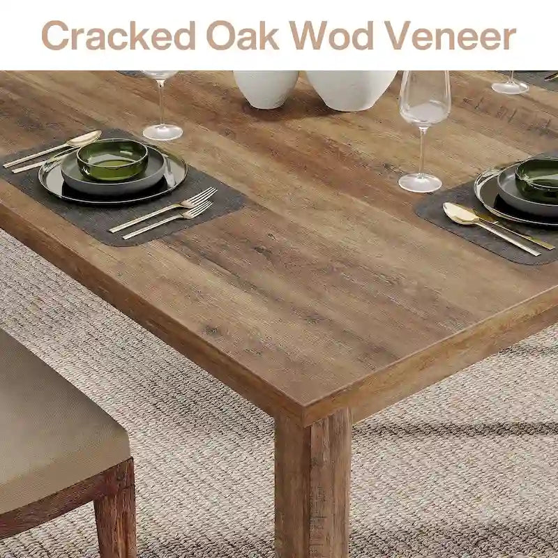 39,4 Zoll quadratischer Esstisch für 2-4 Personen mit Massivholzbeinen für Wohnzimmer Esszimmer