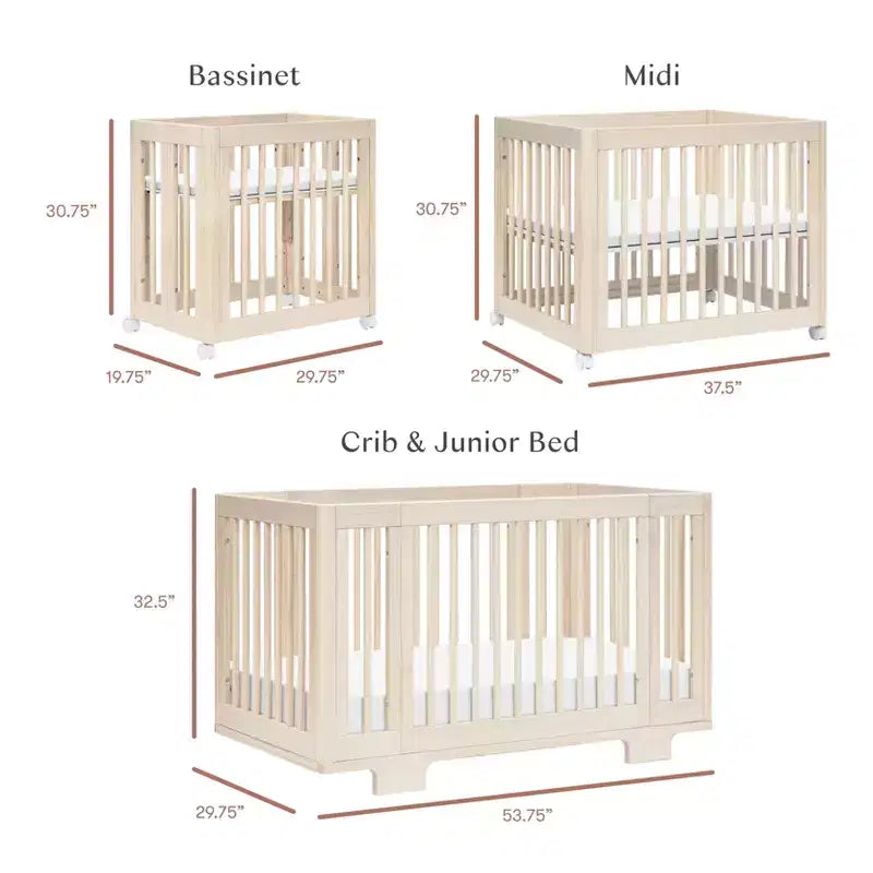 Babyletto Yuzu 8-in-1 umwandelbares Kinderbett mit All-Stages Umrüst-Kits