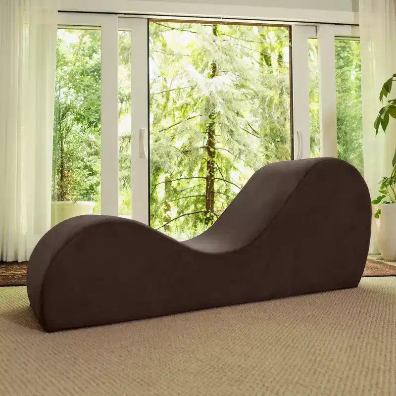 Avana Sleek Yoga-Chaiselongue – hergestellt in den USA – ideal zum Dehnen, Entspannen, Trainieren und mehr, 60T x 18B x 26H Zoll, Hellgrau