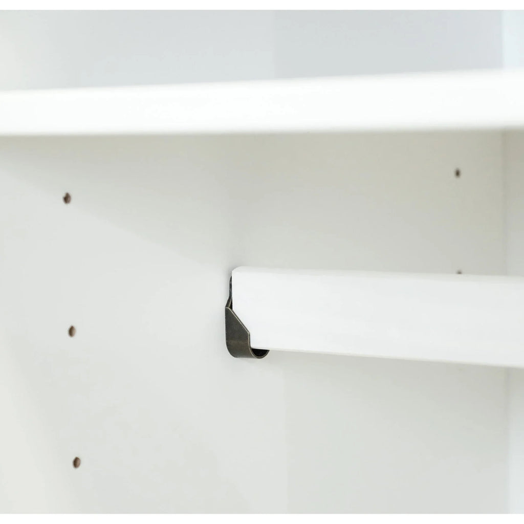 Palace Imports Kyle Kleiderschrank mit 4 Türen aus 100 % Massivholz und Massivholz- oder Spiegeltüren