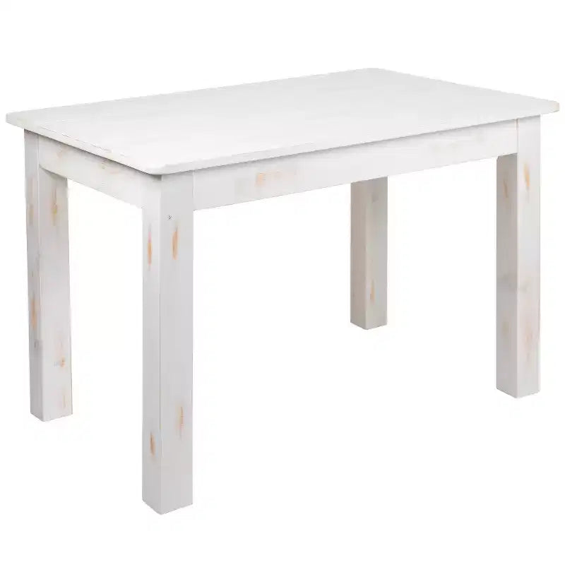 Flash Furniture 46 x 30 rechteckiger Esstisch aus massiver Kiefer im Landhausstil
