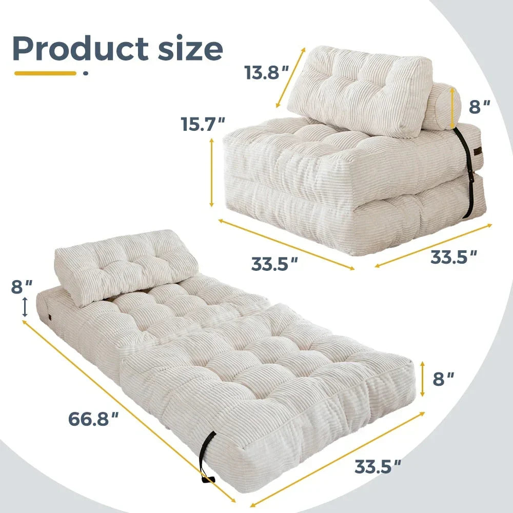 8 Kord-Klappsofa, Einzel