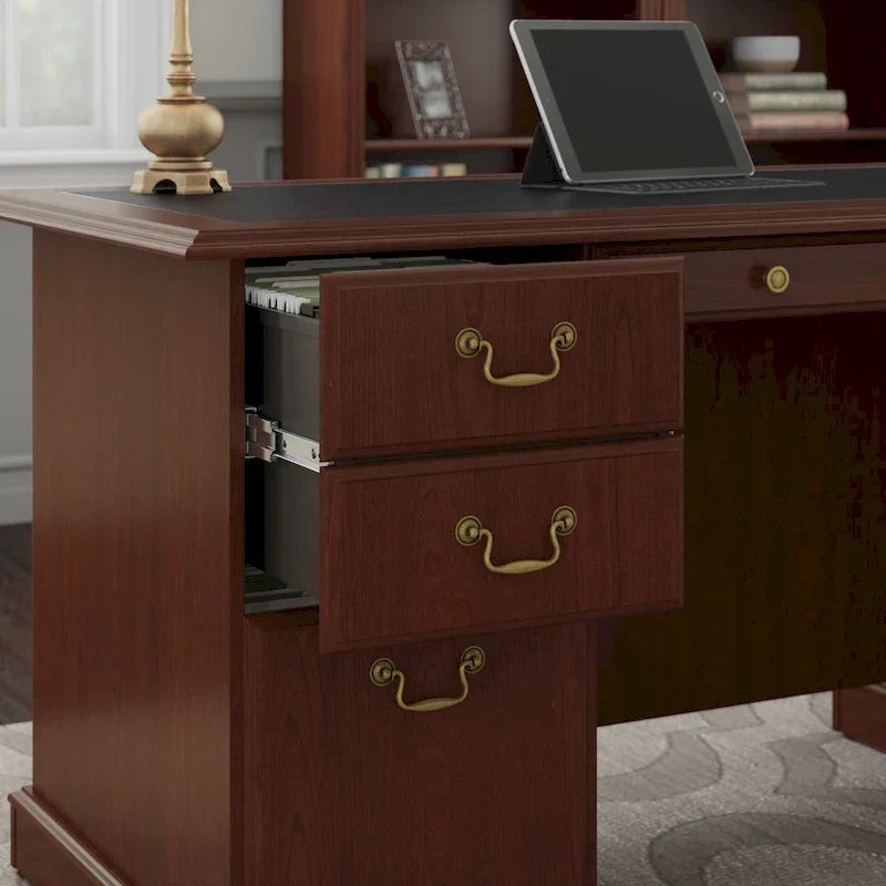Bush Furniture Saratoga Chefsessel mit Schubladen und Stauraum