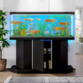 GDFStudio Logan Moderner Aquarienunterschrank aus Holz mit Steckdosenleiste und Aufbewahrungsschrank