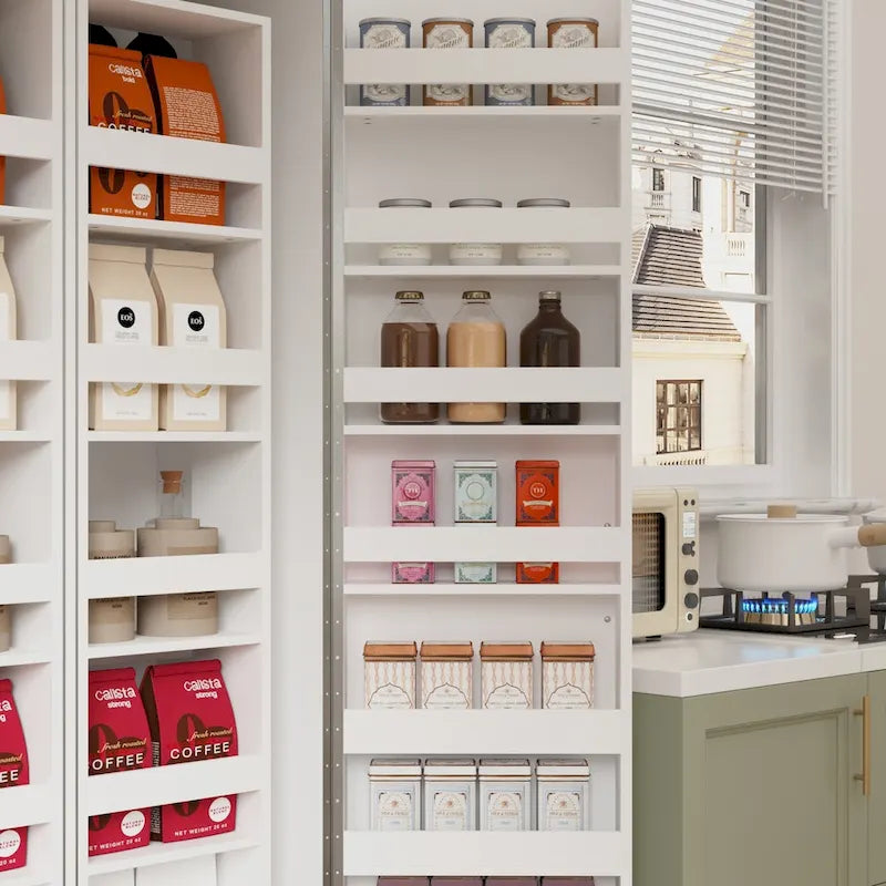 Vielseitiger Küchenorganisator: Kompakter 80-cm-Schrank mit intelligenter Aufbewahrung