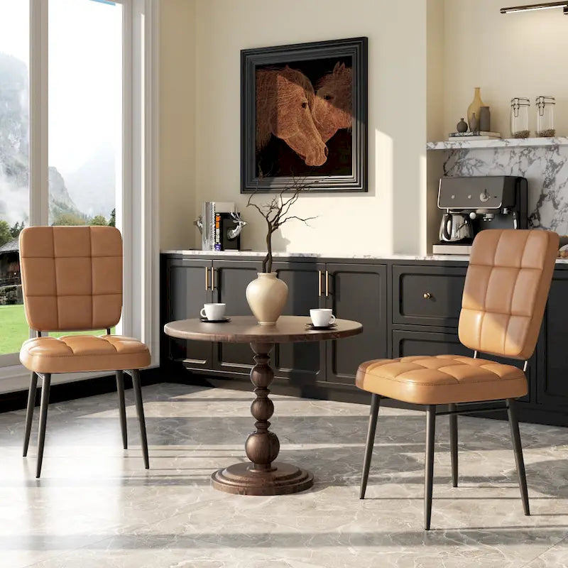 Moderne Esszimmerstühle 2er/4er/6er/8er Set, Polsterstühle mit dickem Kissen für Esszimmer