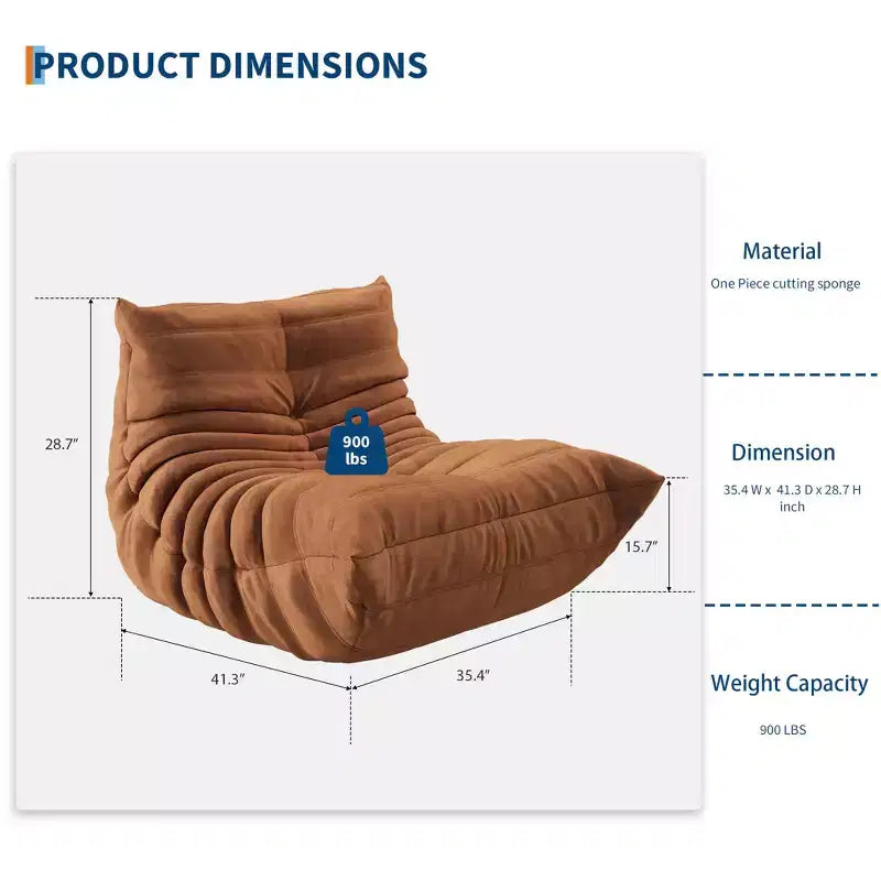 Modulares Sektionssofa, Togo Sofa mit tiefer Sitzfläche