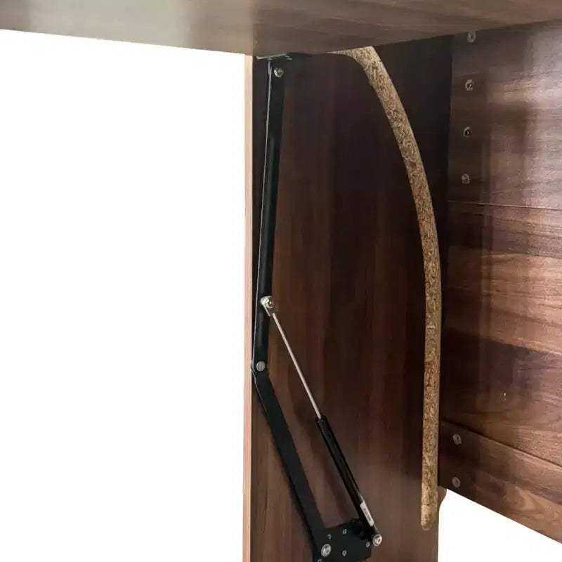 GDFStudio Sinclair Modern 36 Klappbarer Schreibtisch aus Holz mit Ablage