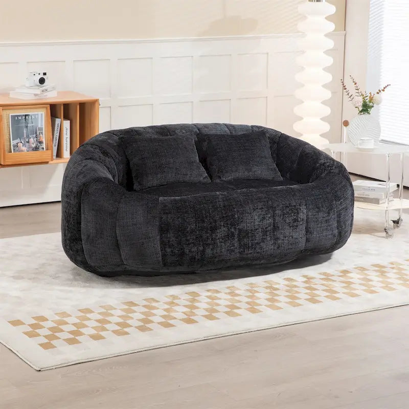 Chenille-Sitzsack – Faules Sofa