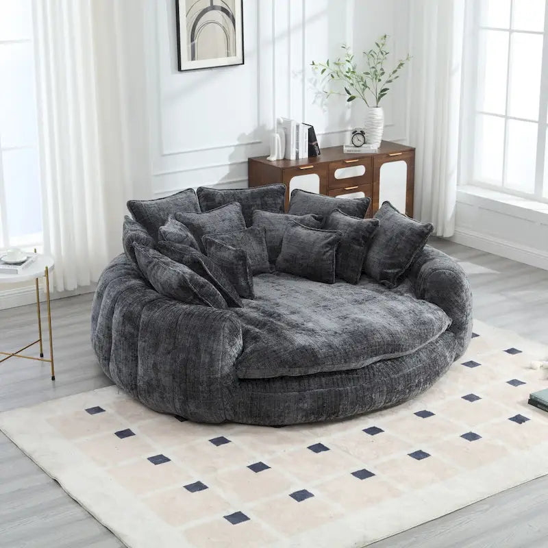 Bequemes Doppelschlafsofa, extra großes Schlafsofa mit Armlehnen