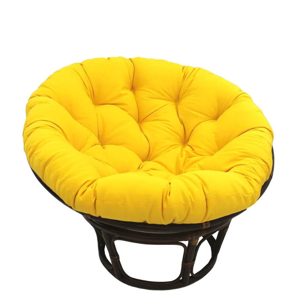 Bali 42-Zoll Rattan Papasan-Sessel mit Twill-Kissen