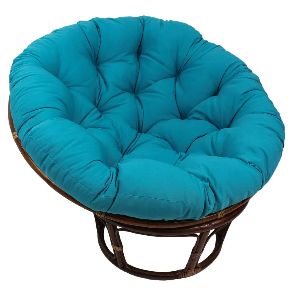 Bali 42-Zoll Rattan Papasan-Sessel mit Twill-Kissen