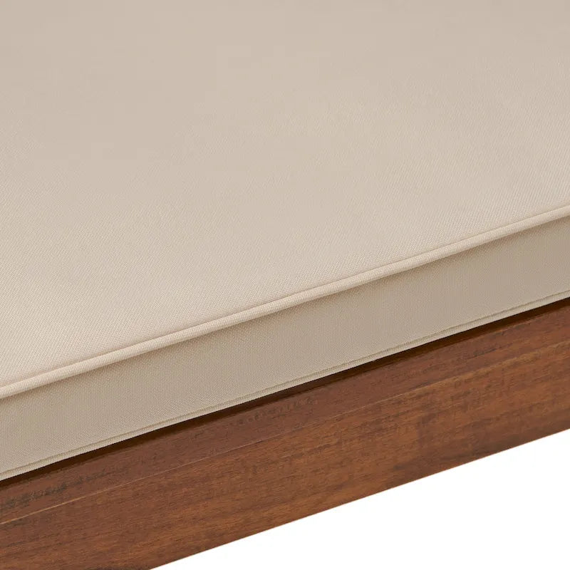 Nelson Rustic Akazienholzbank mit Kissen von Christopher Knight Home