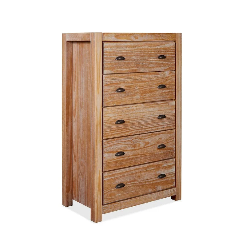 Grain Wood Furniture Montauk Kommode aus Massivholz mit 5 Schubladen