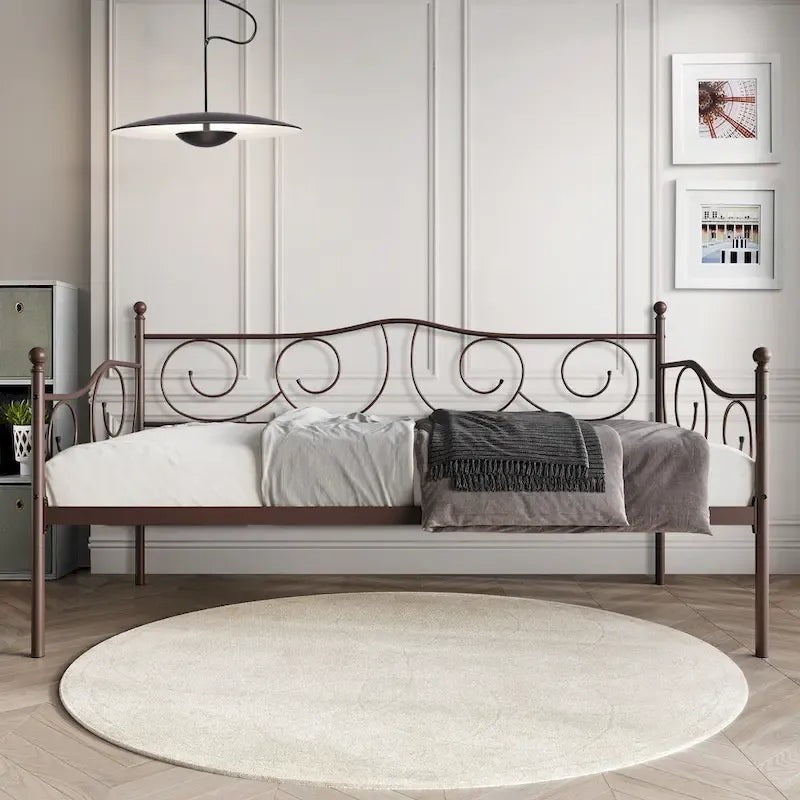 CraftPorch Modernes Tagesbett aus Metall in Twin-Größe
