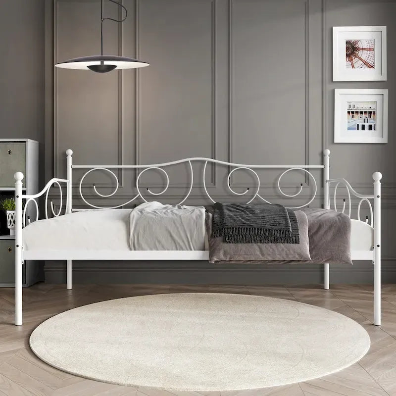 CraftPorch Modernes Tagesbett aus Metall in Twin-Größe