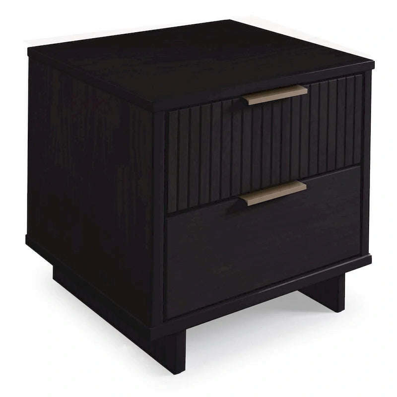 Manhattan Comfort 2-teiliges Granville Modern Massivholz Standard Kommoden- und Nachttischset
