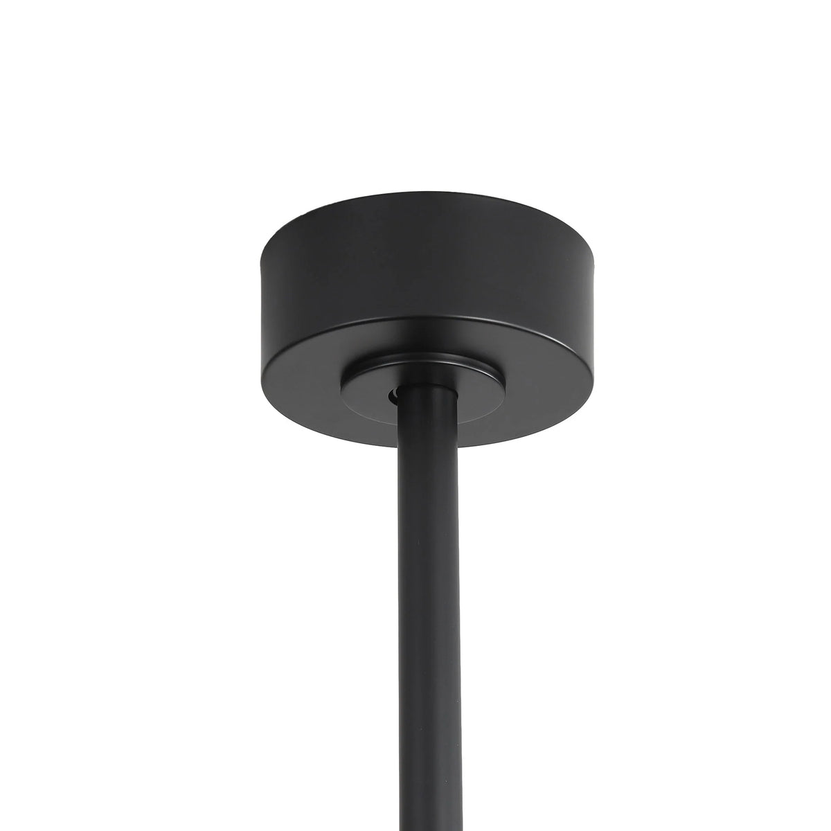 65-Zoll-LED-Deckenventilator mit 8 Flügeln, Licht und Fernbedienung, Schwarz