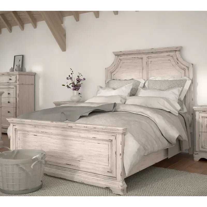 Palisade 5-teiliges Schlafzimmerset in Antikweiß