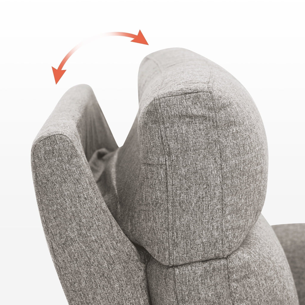 MCombo 60.2 Power Loveseat Relaxsofa mit Massage und zweifacher Heizung, verstellbarer Kopfstütze, USB- & Typ-C-Anschluss, Stoff