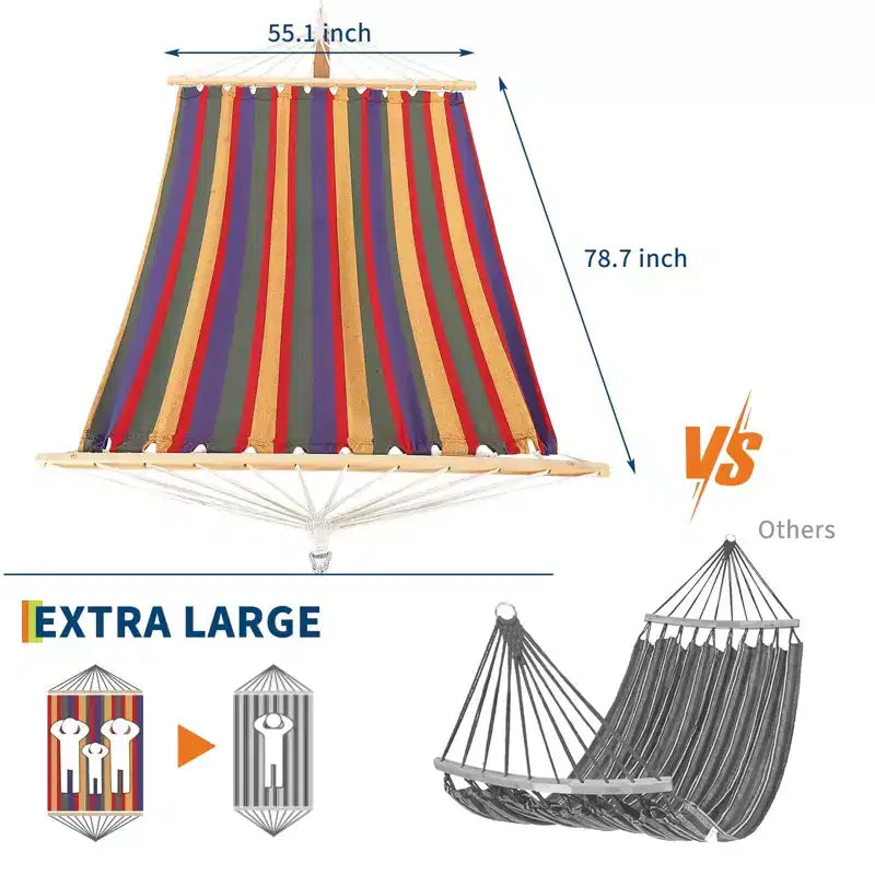 Hängemattenständer, robuster Holzständer für den Außenbereich, wetterfest, universell – 215 kg belastbar, gebogen, für Terrasse, Garten, Innenbereich