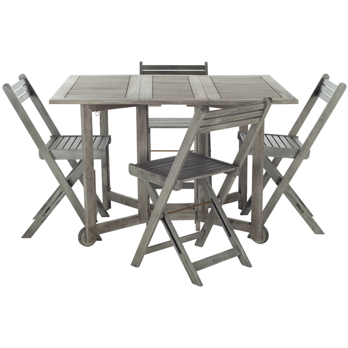 SAFAVIEH Outdoor Brandy 5-teiliges Outdoor-Esstisch-Set – 43Bx35Tx29H