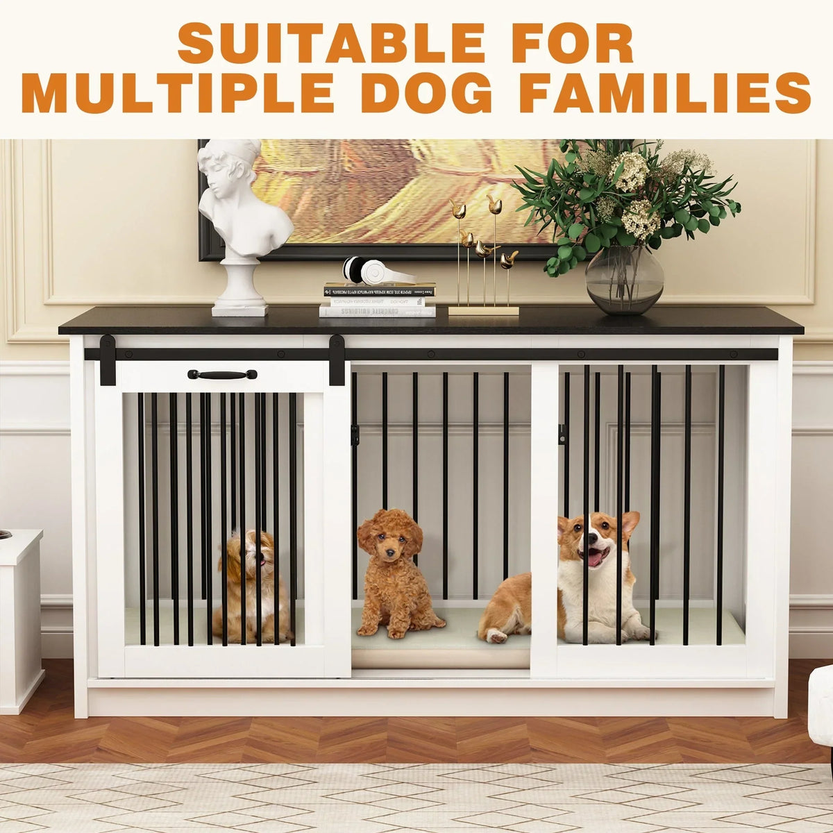 Hundehütte mit Eisenrohrverstärkung – Stylische und robuste Hundebox