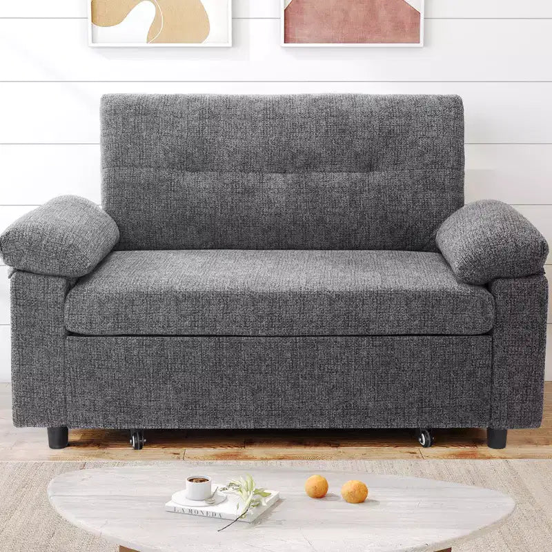 Dyonery 3-in-1 Schlafsofa, Ausziehbares Schlafsofa mit verstellbarer Rückenlehne