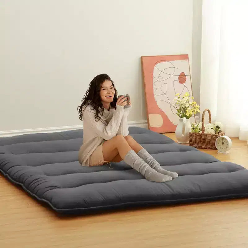 Japanische Futonmatratze, faltbare Bodenschlafmatte, Tatami-Matte für Zuhause, Campingmatratze