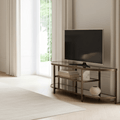 TV-Möbel aus Bronze mit Glasablagen