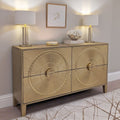 Goldgeprägtes Metall-Sideboard