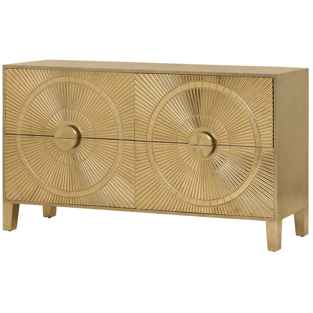 Goldgeprägtes Metall-Sideboard