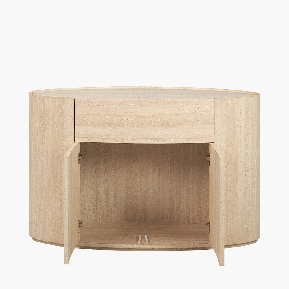 Sideboard mit 2 Türen in Travertin-Optik