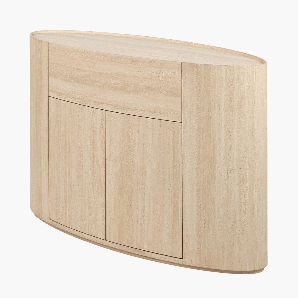 Sideboard mit 2 Türen in Travertin-Optik