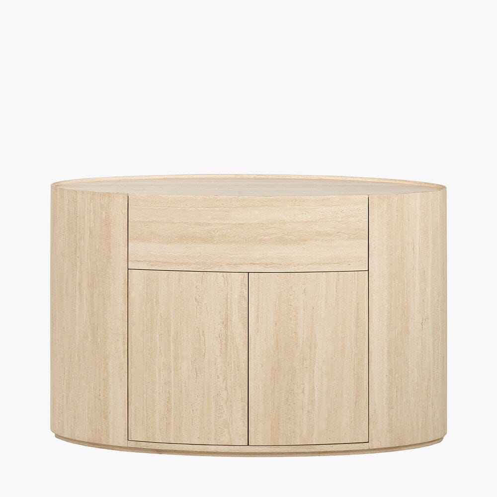 Sideboard mit 2 Türen in Travertin-Optik