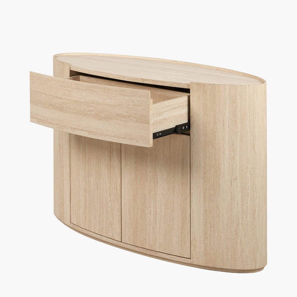 Sideboard mit 2 Türen in Travertin-Optik