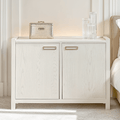 Sideboard mit 2 Türen, Eiche cremefarben furniert