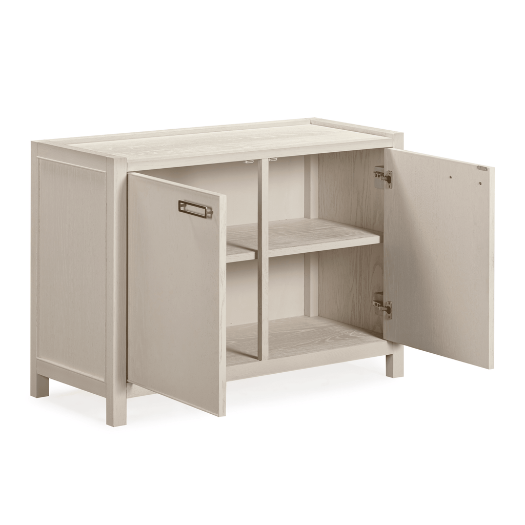 Sideboard mit 2 Türen, Eiche cremefarben furniert