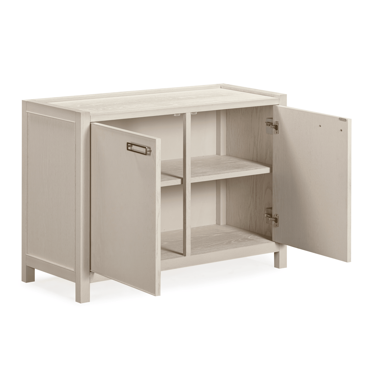 Sideboard mit 2 Türen, Eiche cremefarben furniert