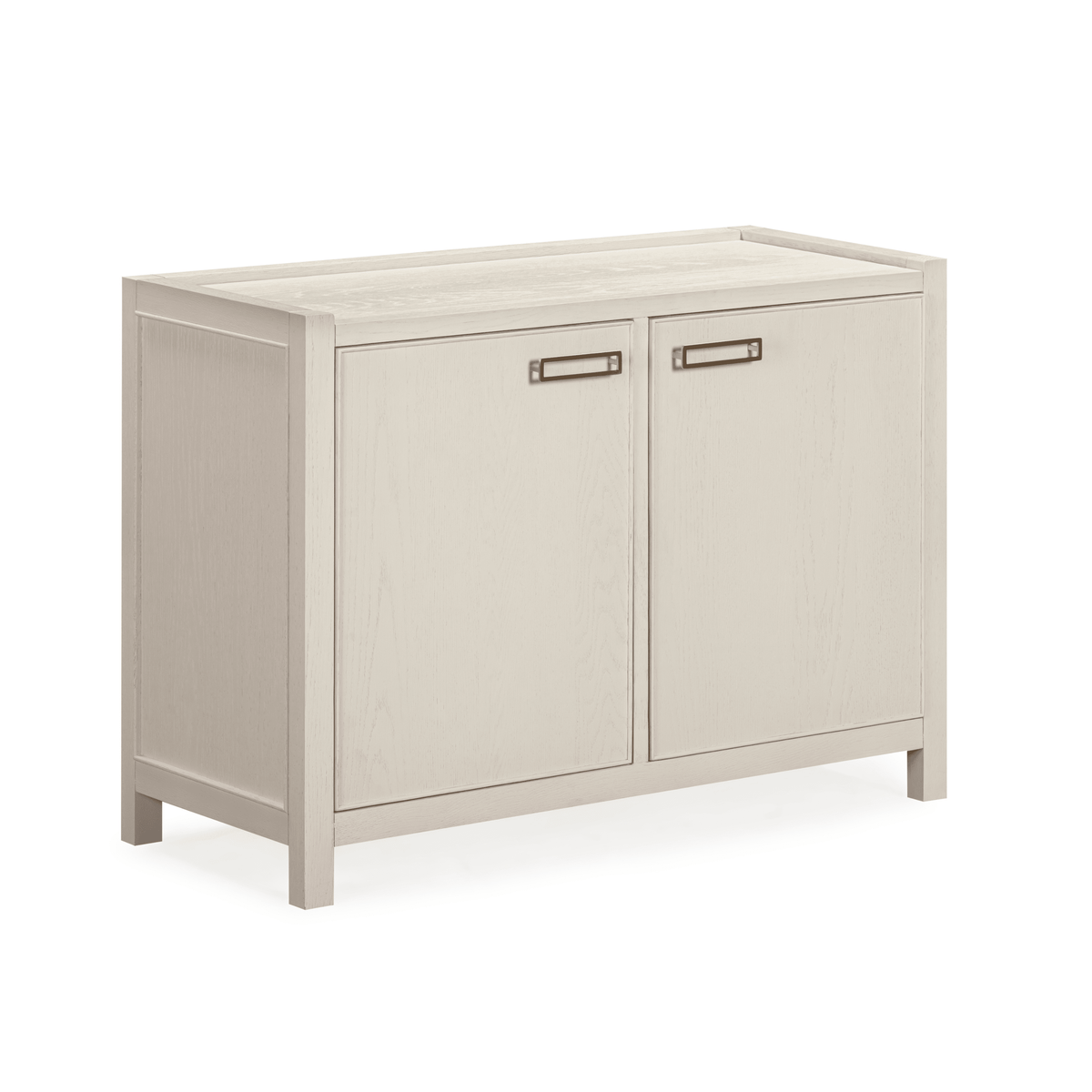 Sideboard mit 2 Türen, Eiche cremefarben furniert